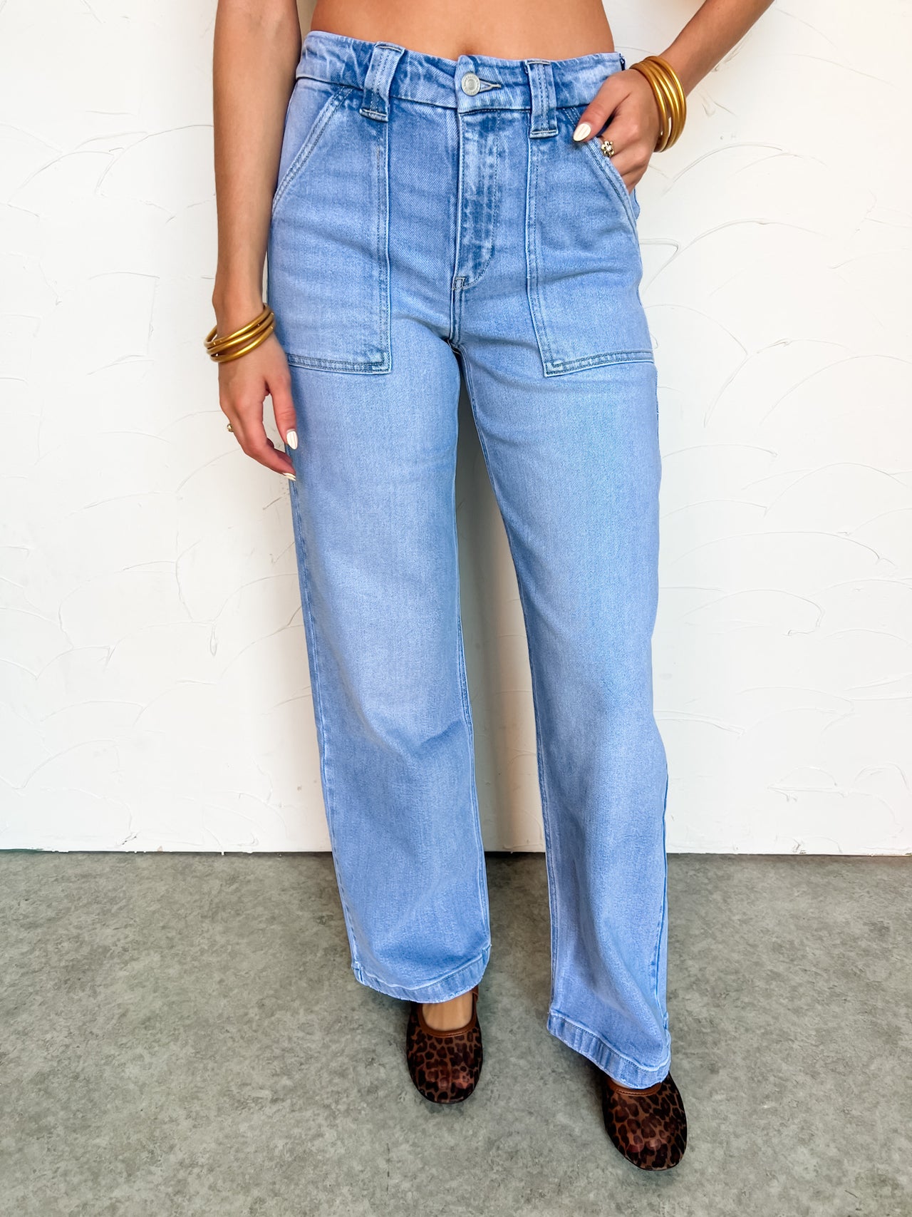 Make It Clear High Rise Wide Leg Jeans