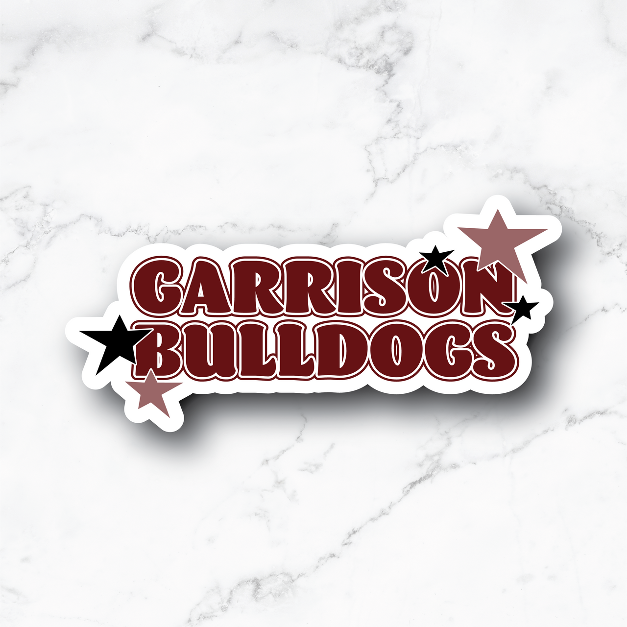 Garrison Bulldogs Star Sticker