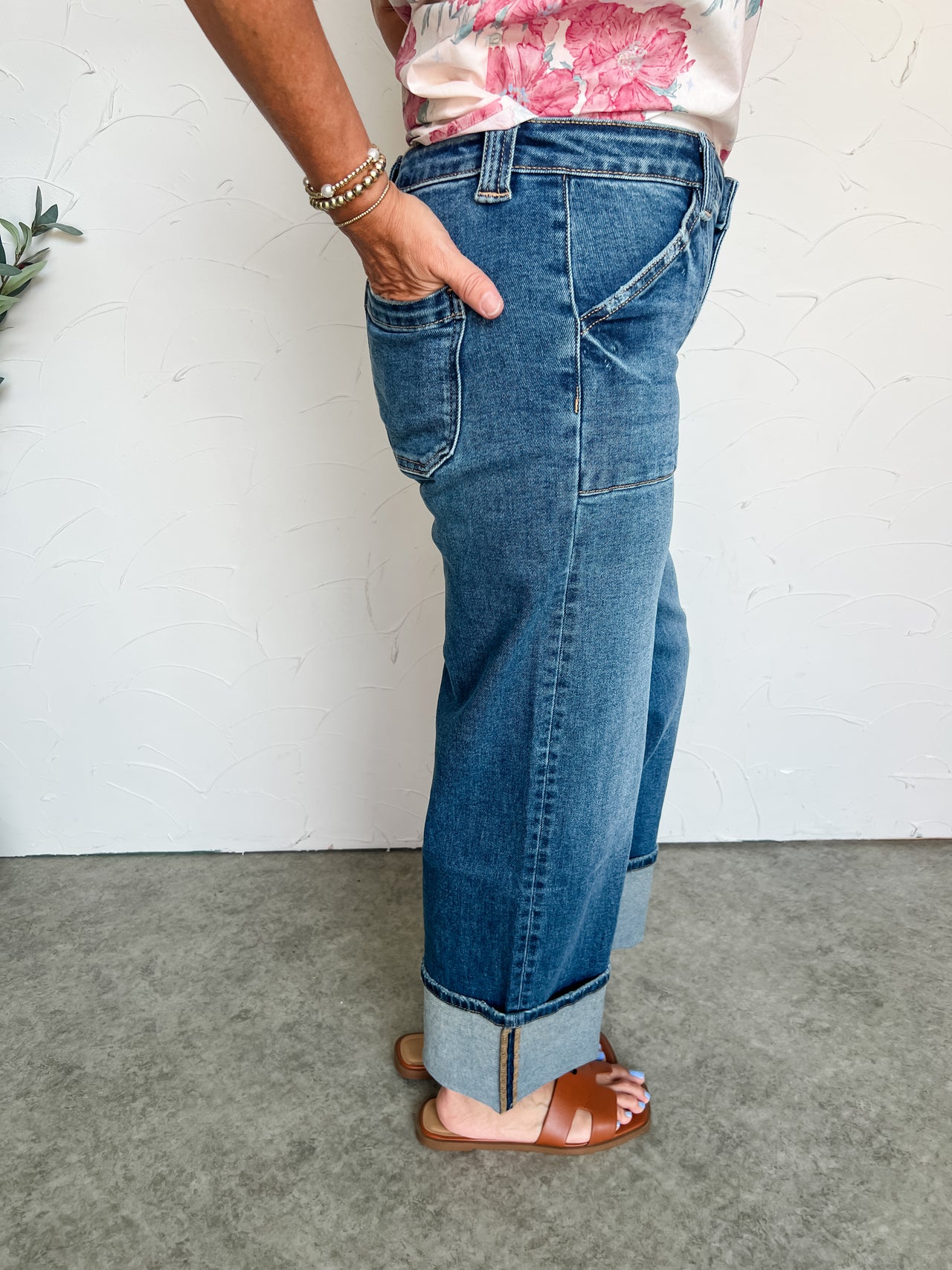 I Choose You Mid Rise Wide Leg Jeans