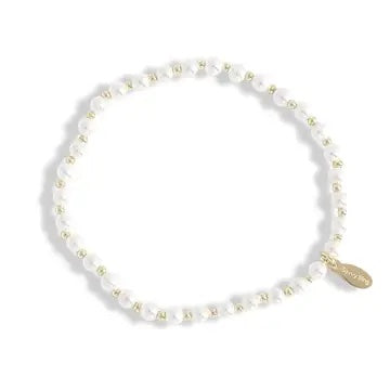 {SB} 4mm Pearl Beaded Bracelet