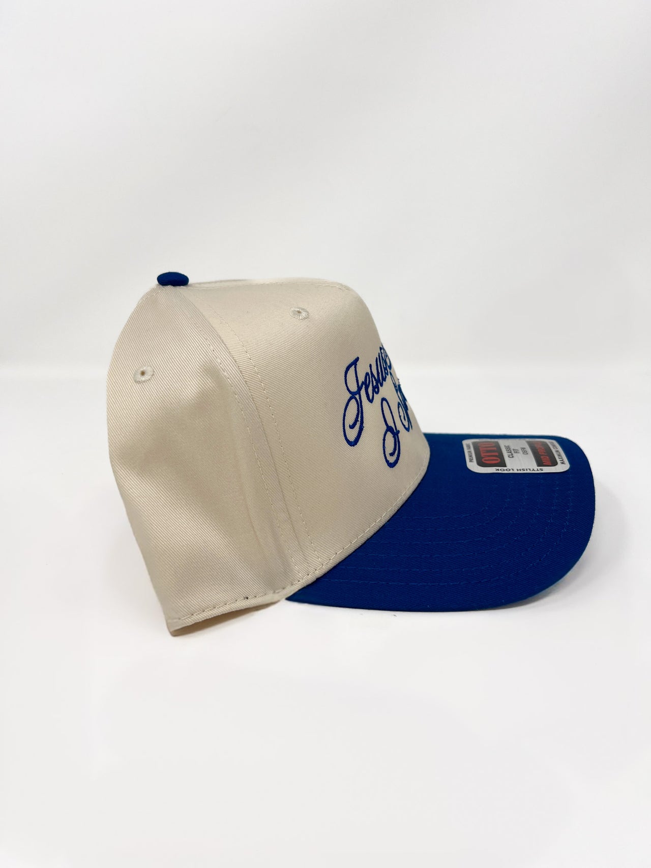 Jesus Saves I Spend Cap- Blue