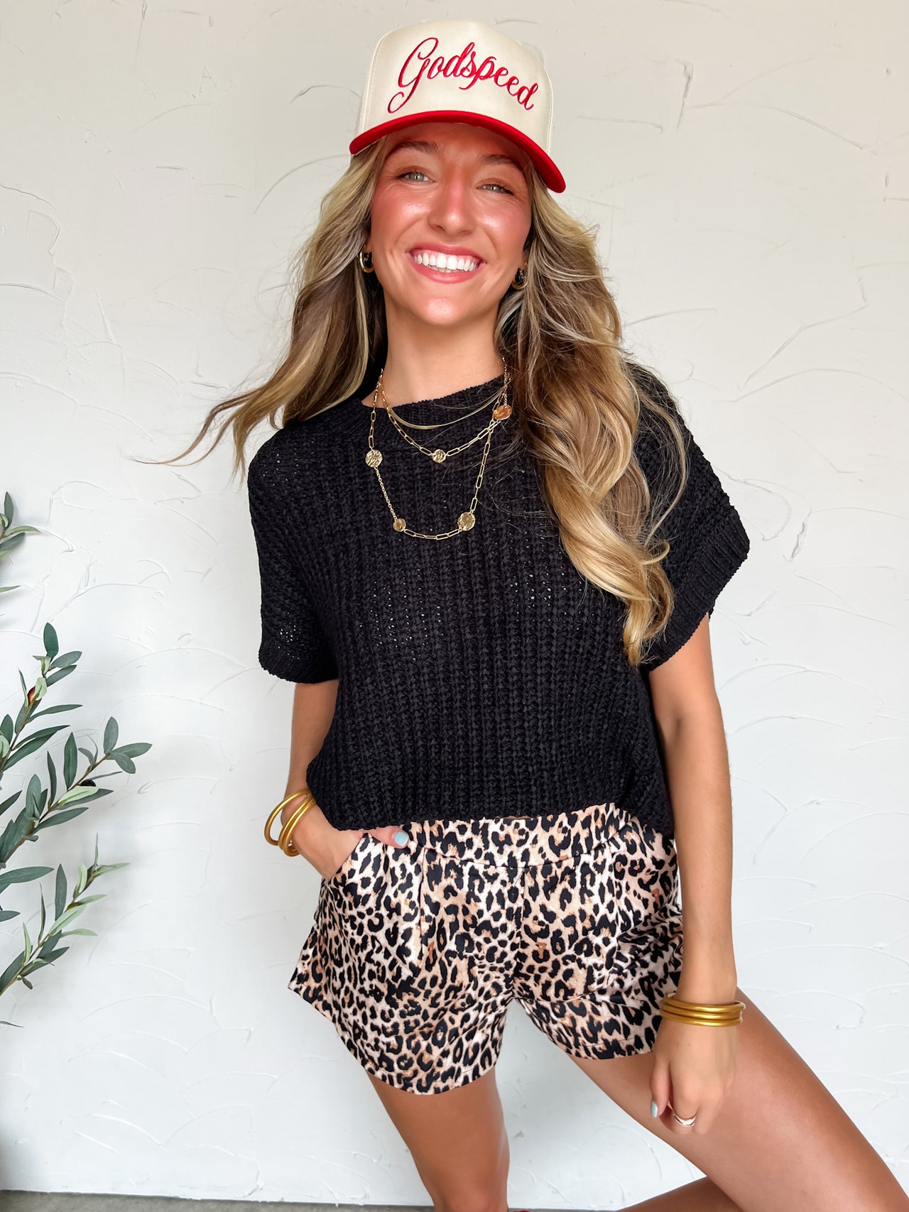 Chase The Dream Oversized Knit Sweater- Black