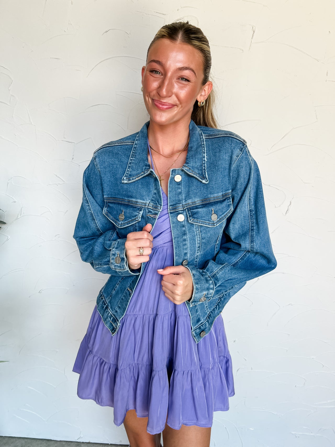 Denim Diva Balloon Sleeve Jacket