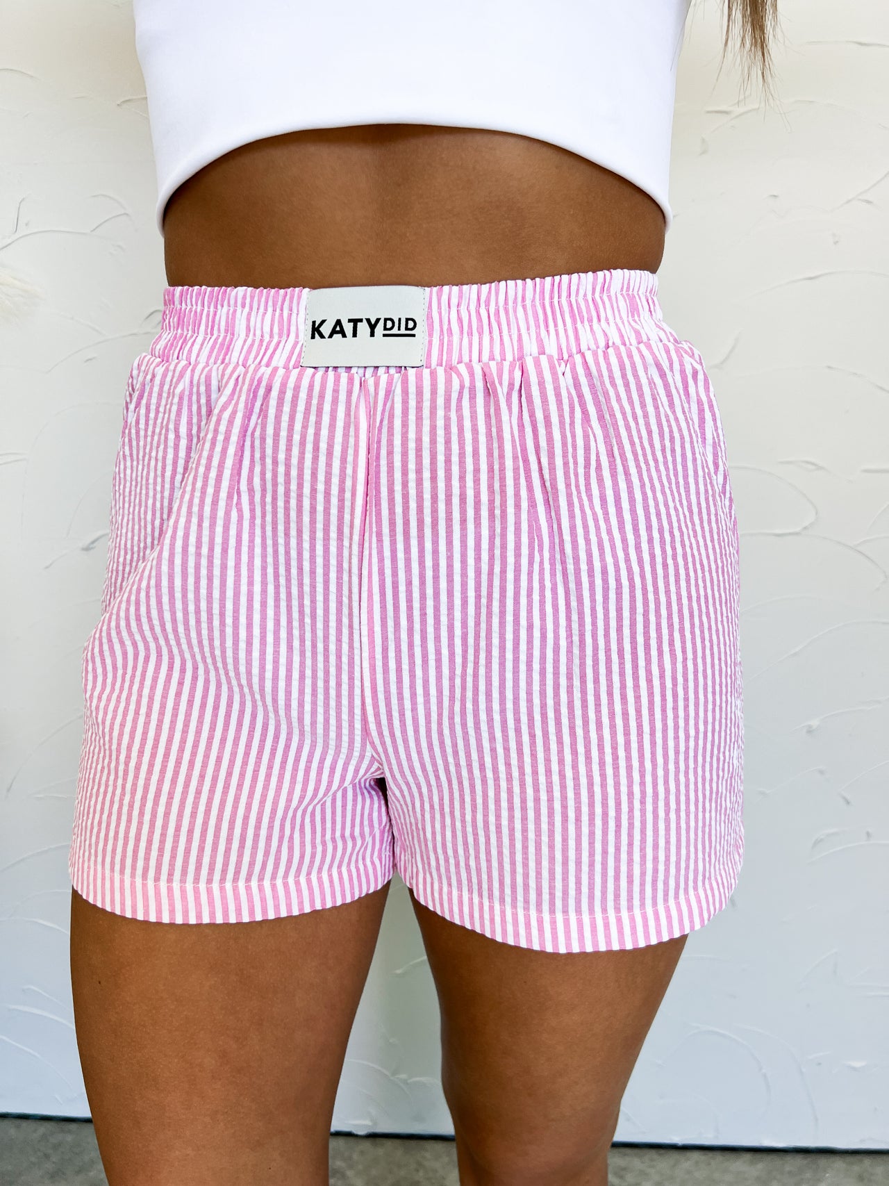 Pink Striped Boxer Shorts