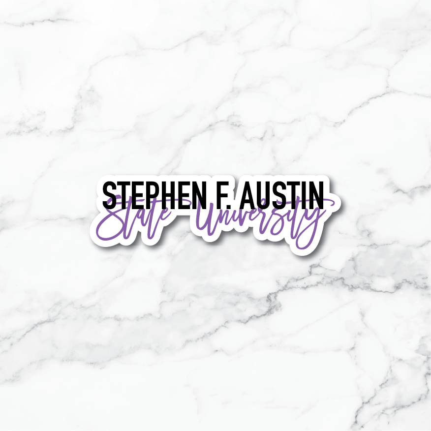 Stephen F. Austin State University Script Sticker