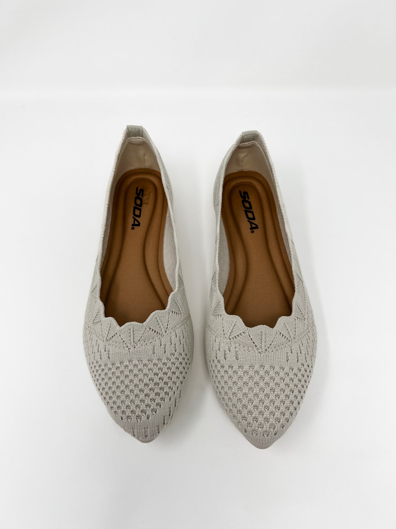 Kosta Ballerina Flats- Bone