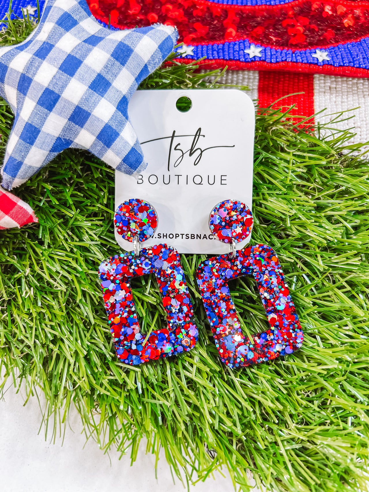 Open Square Earrings- Freedom Mix