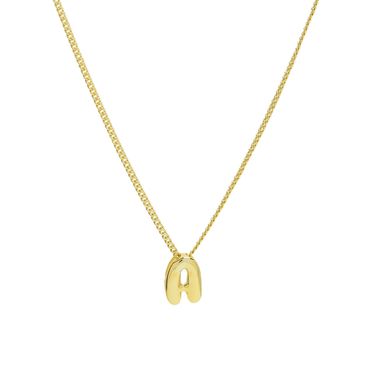 Initial Slider Gold Filled Necklace