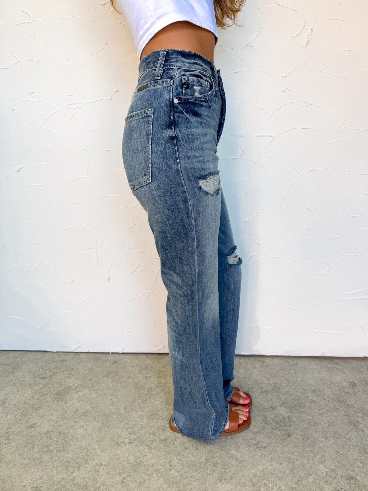 True To Myself 90's Flare Jeans