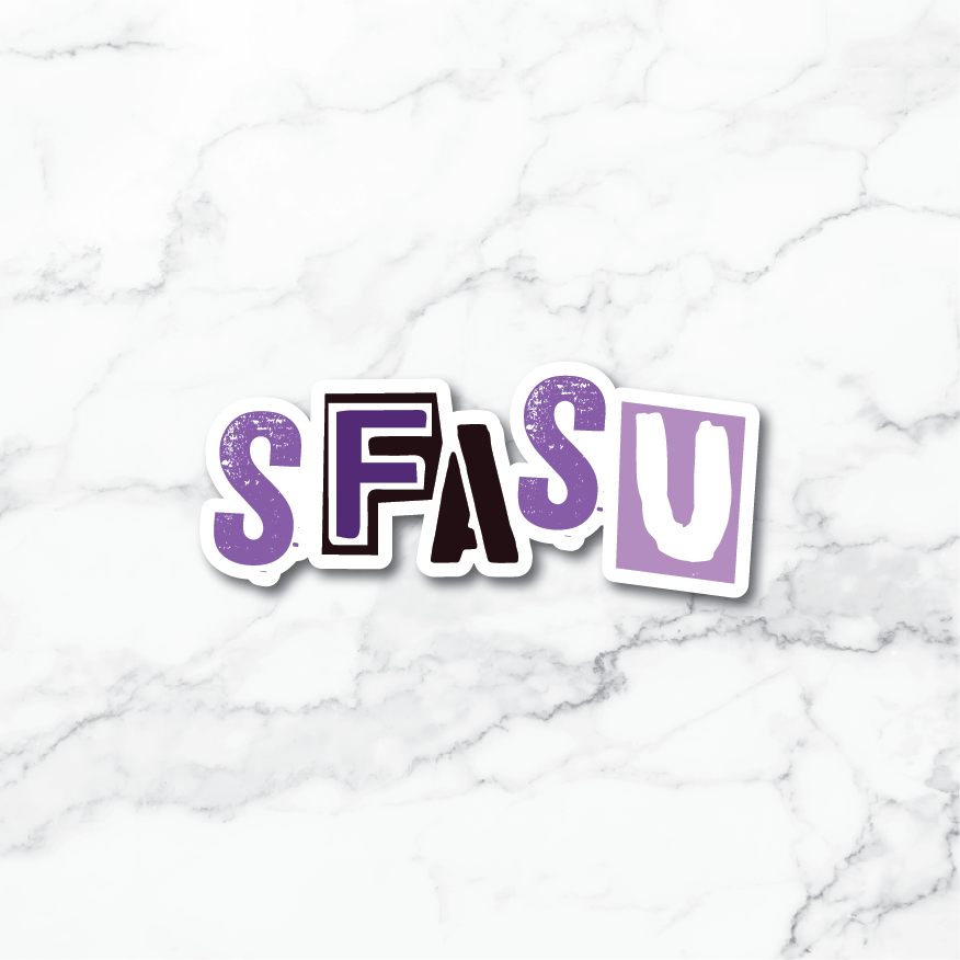 SFASU Magazine Letters Sticker