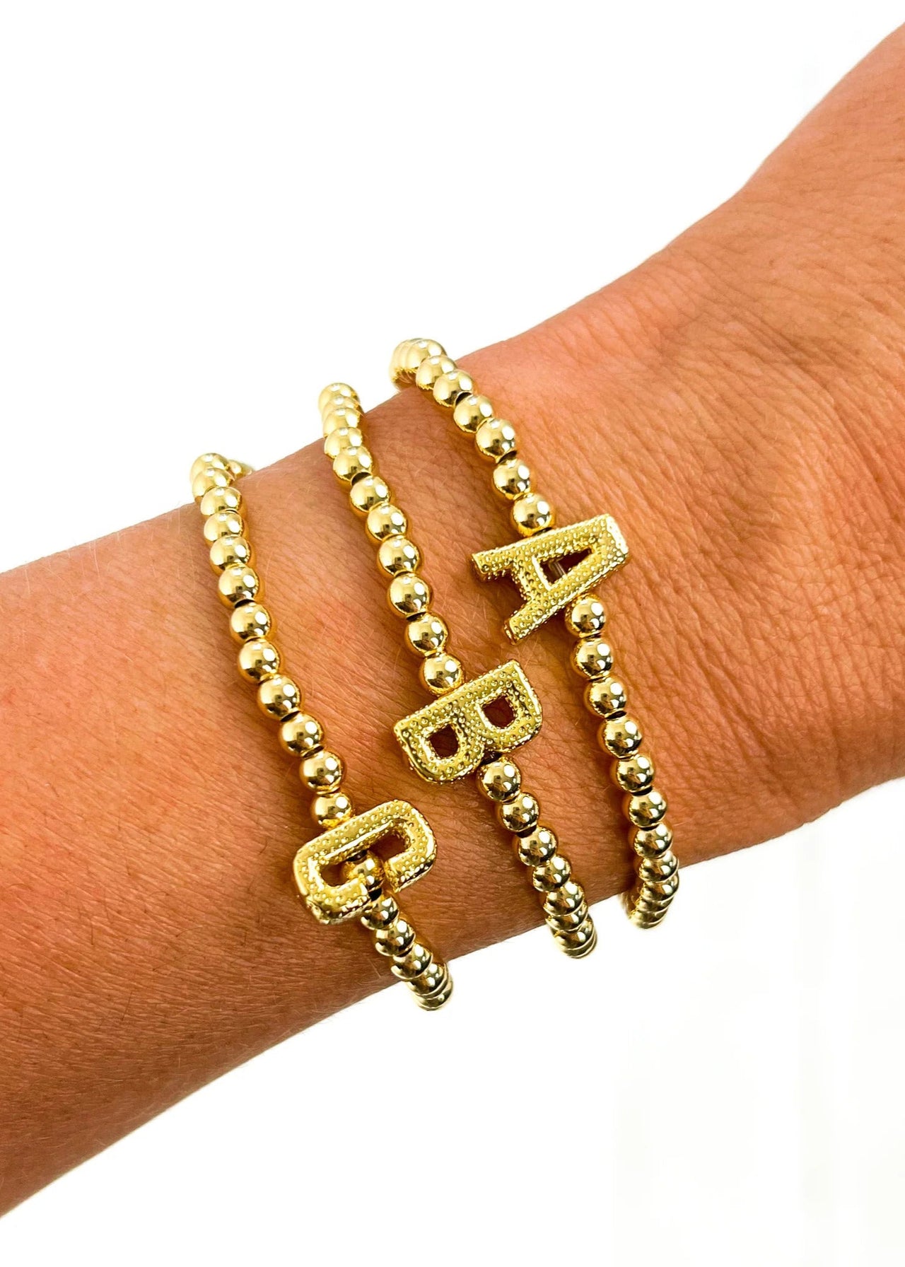Initial Ball Bracelet