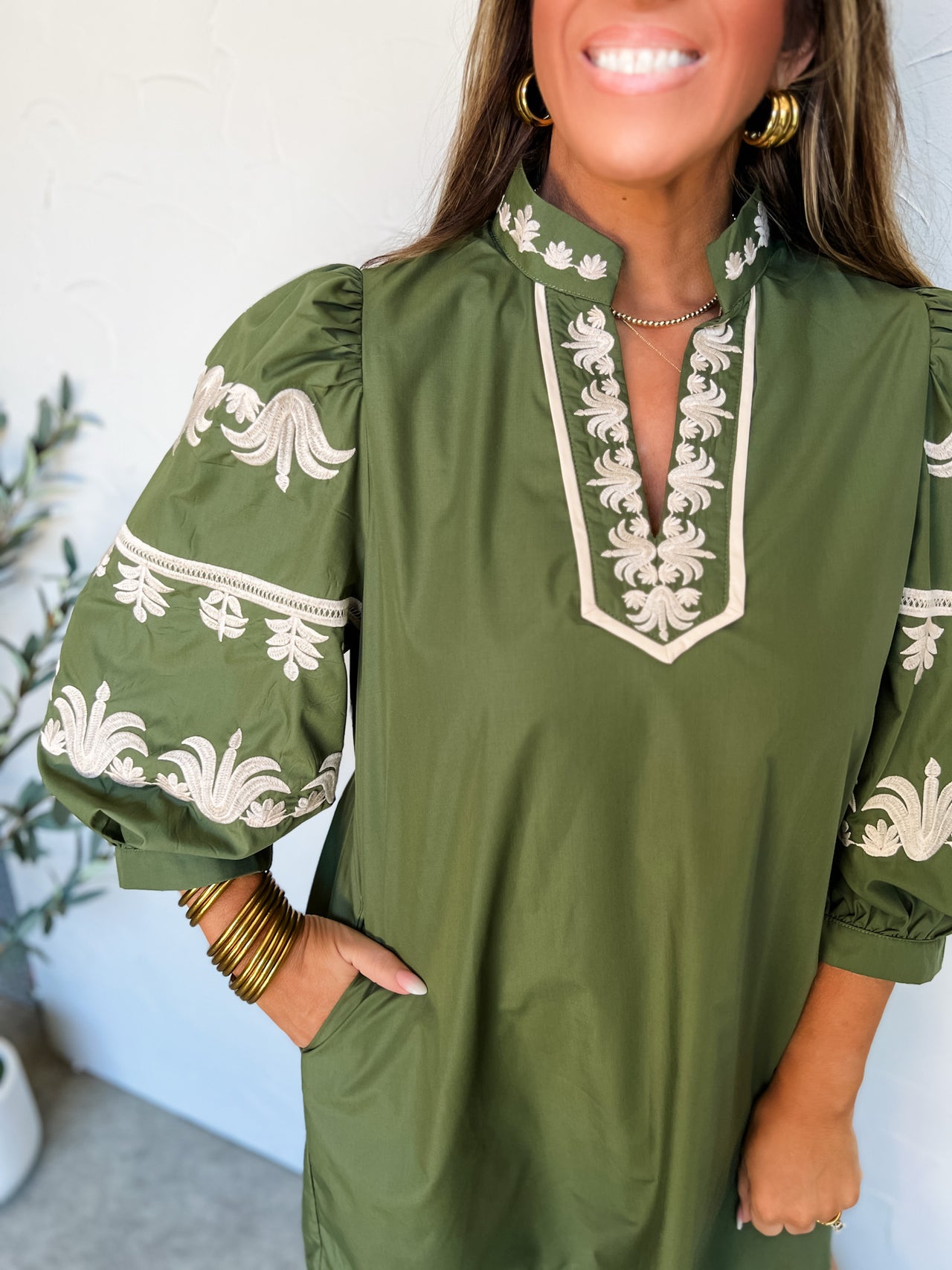 The Better Option Floral Embroidered Dress