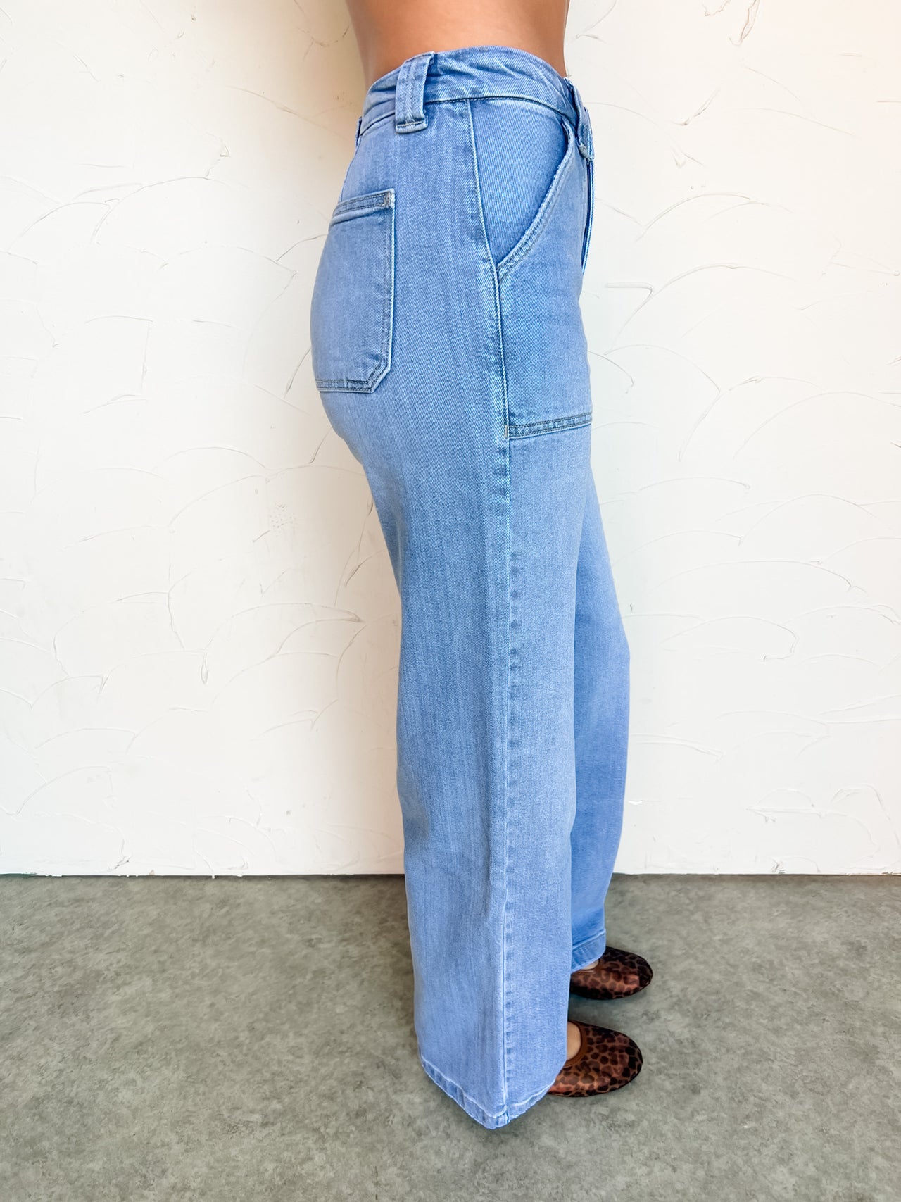 Make It Clear High Rise Wide Leg Jeans