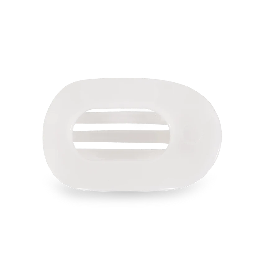 Landry Coconut White Round Clip- Small