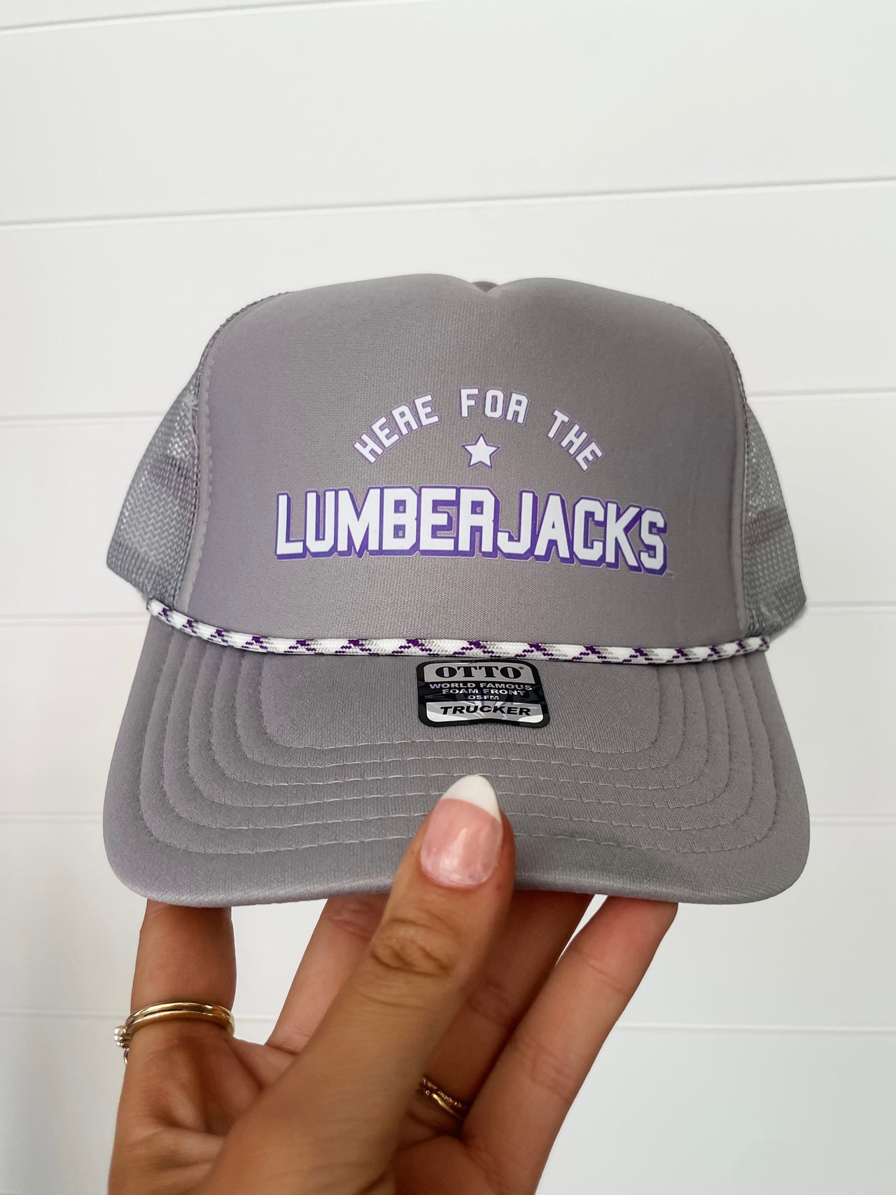 Here for the Lumberjacks Foam Hat