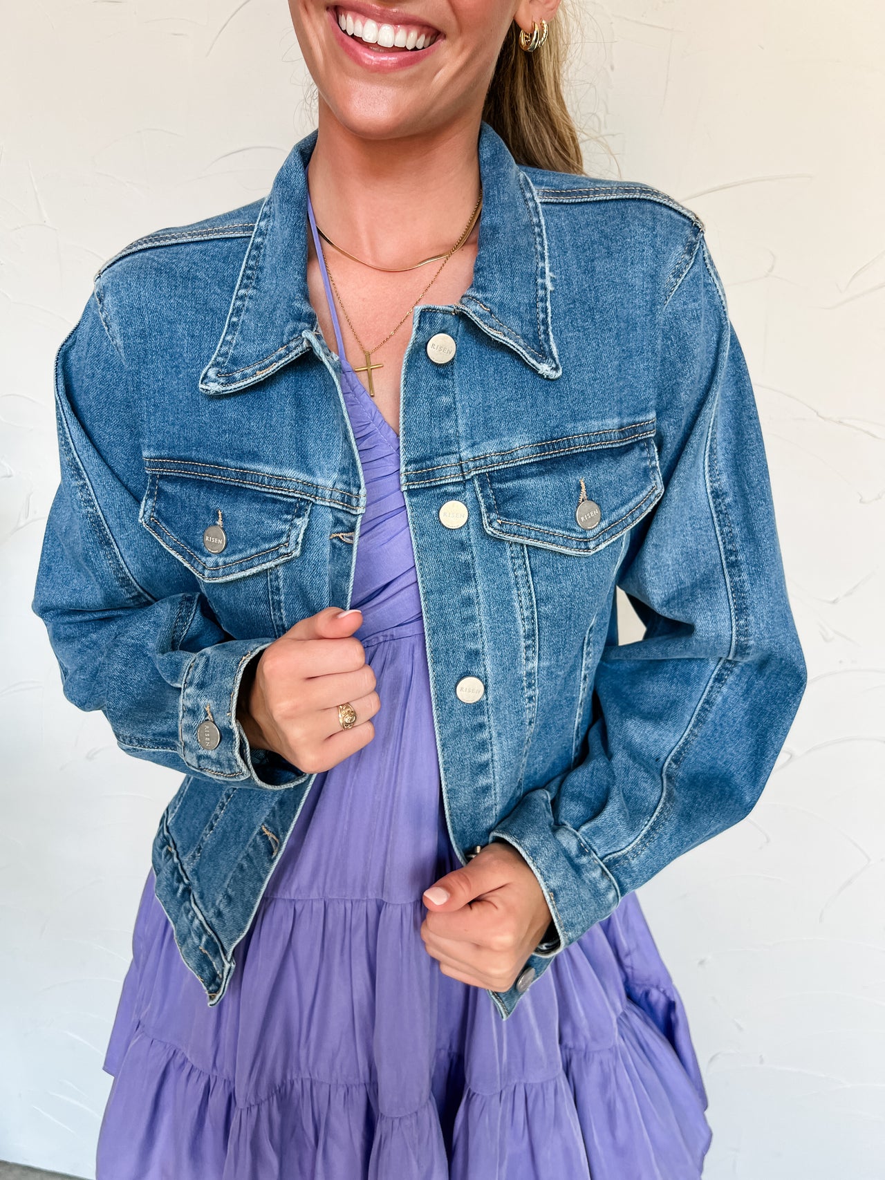 Denim Diva Balloon Sleeve Jacket