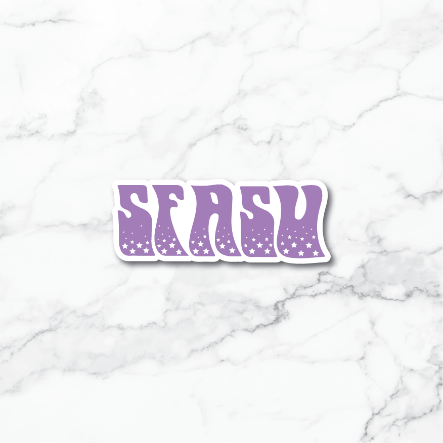 SFASU Retro Stars Sticker