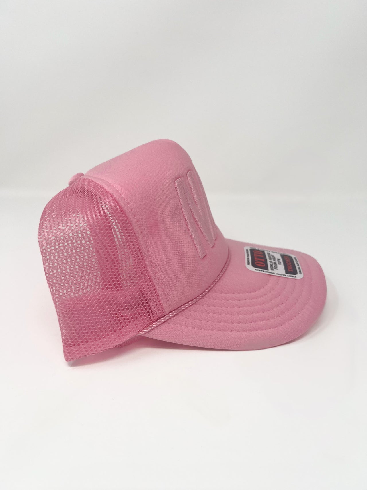 NAC Embroidered Puff Hat- Pink