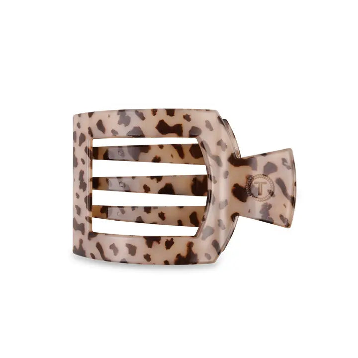 Blonde Tortoise Square Flat Hair Clip- Medium