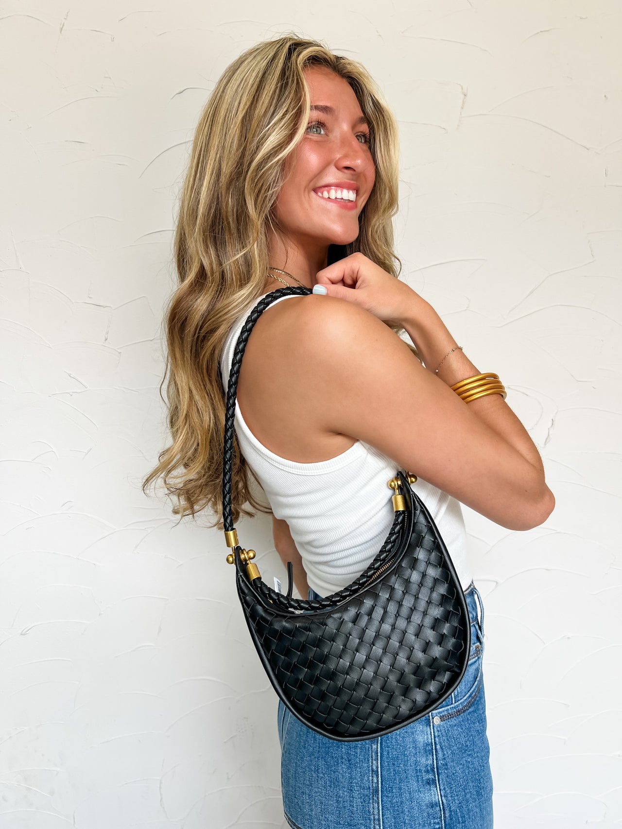 Carmen Black Shoulder Bag