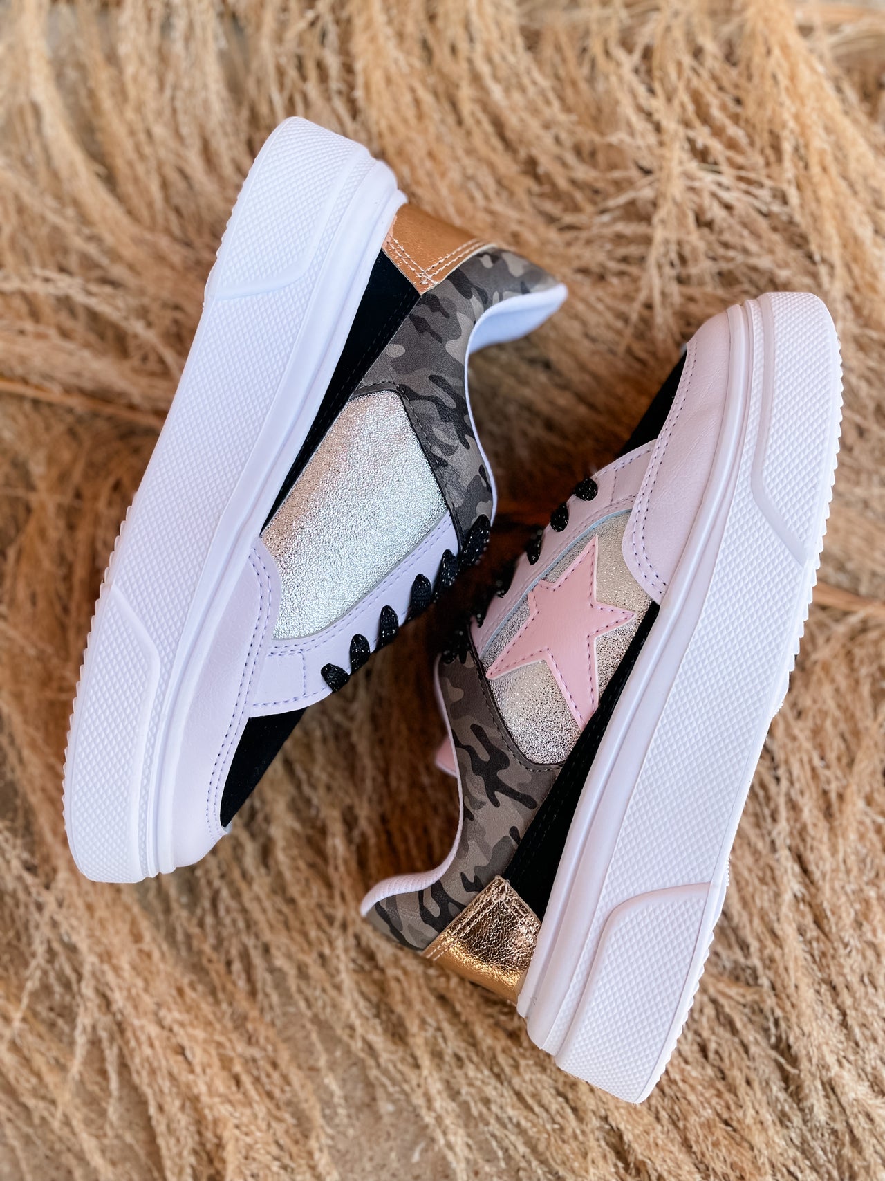 Aria Sneakers 31- Silver Pink