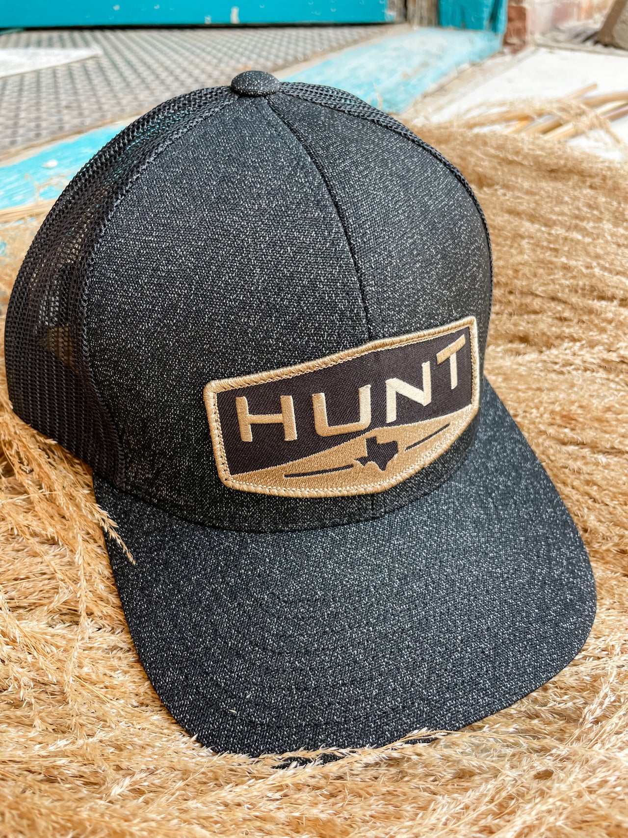 Hunt Texas Denim Hat- Blk/Blk
