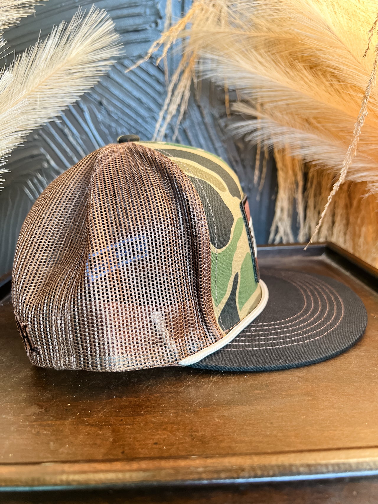 Tagged Out Hat- Old Skool Camo Black