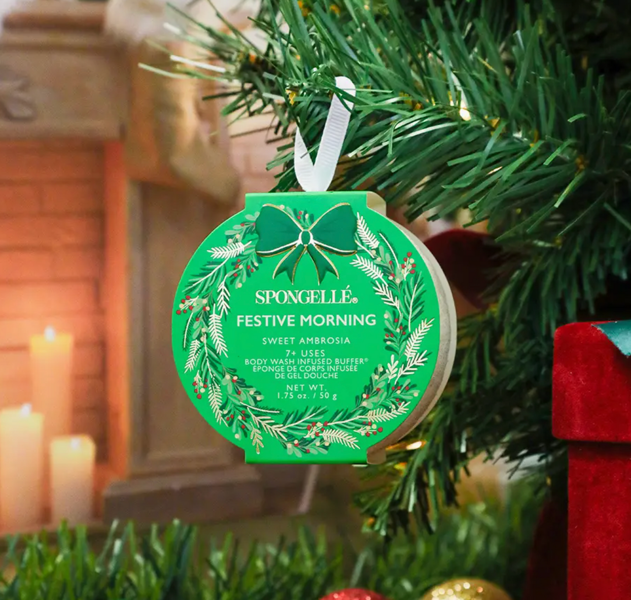 Festive Morning -  Sweet Ambrosia Holiday Wreath Body Buffer