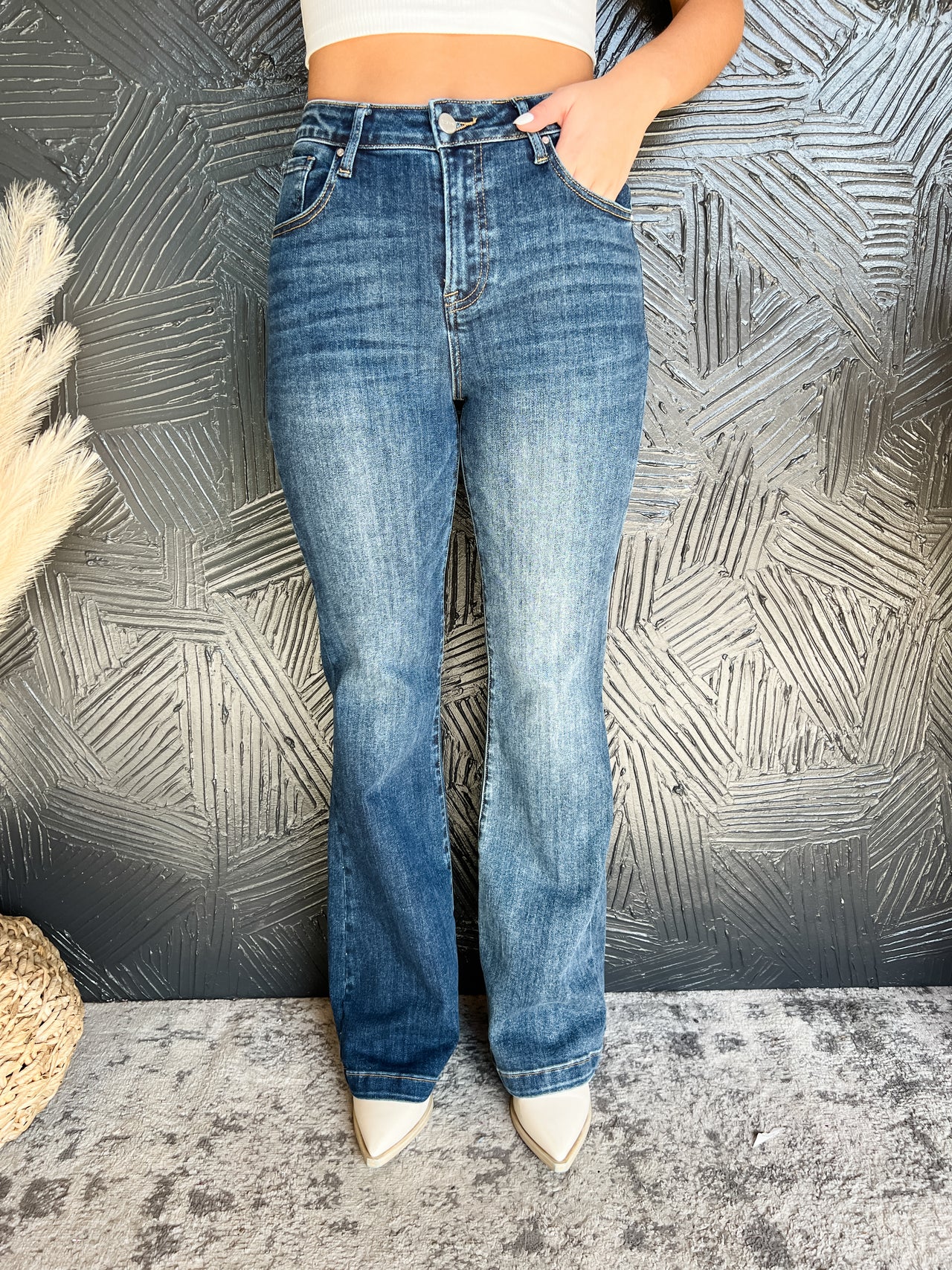 One Task At A Time Flare Jeans