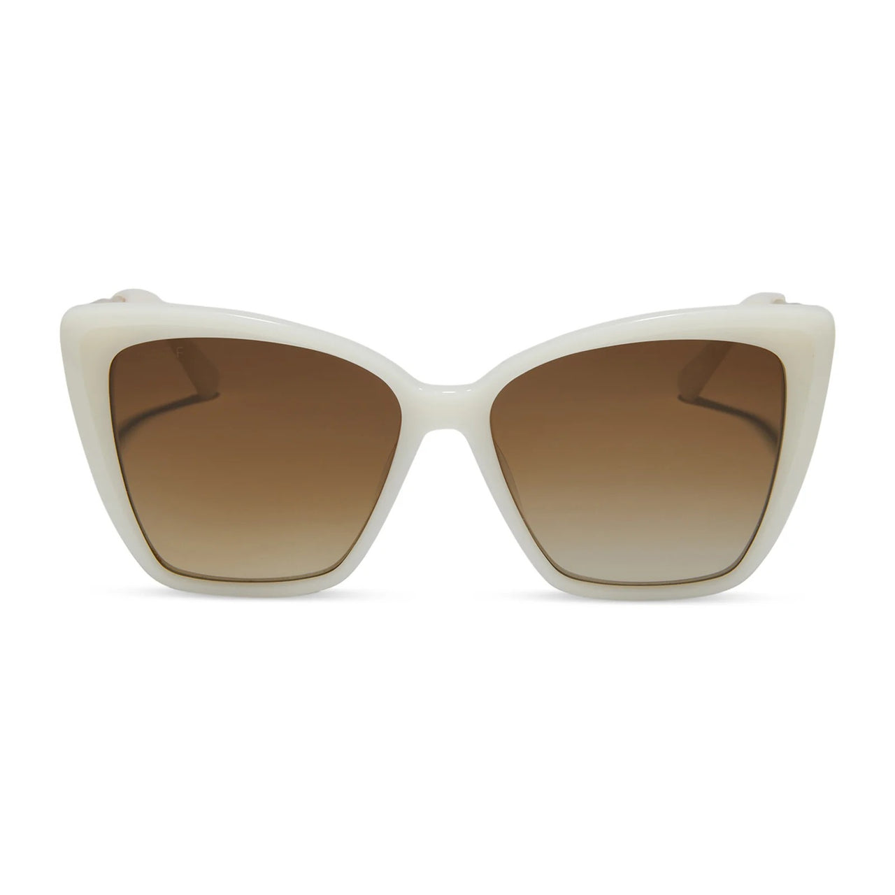 {DIFF} Becky ii - meringue + brown gradient sunglasses