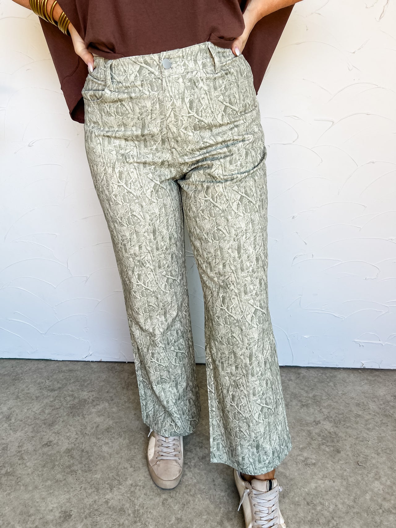Nature's Camo Wide Leg Pants