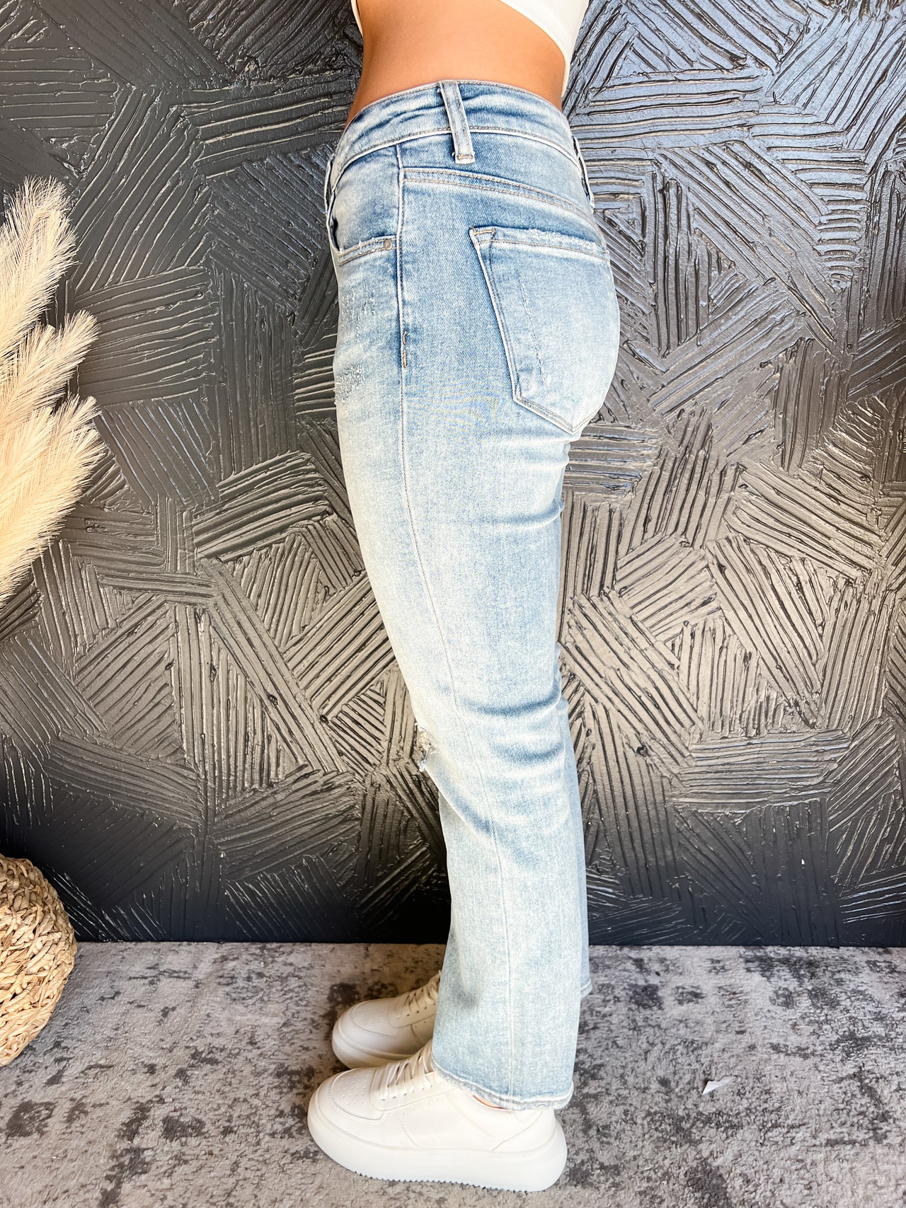 Rising To The Top Mid Rise Slim Jeans