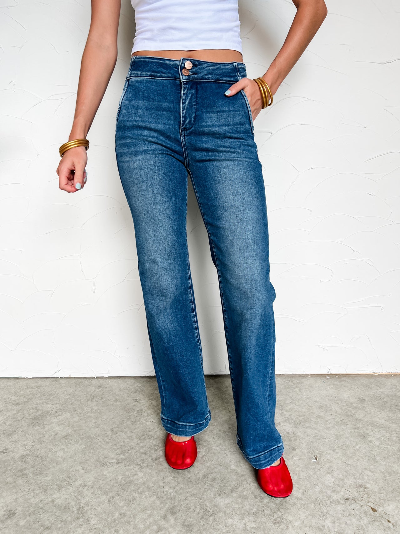 It's A Key Element High Rise Bootcut Jeans