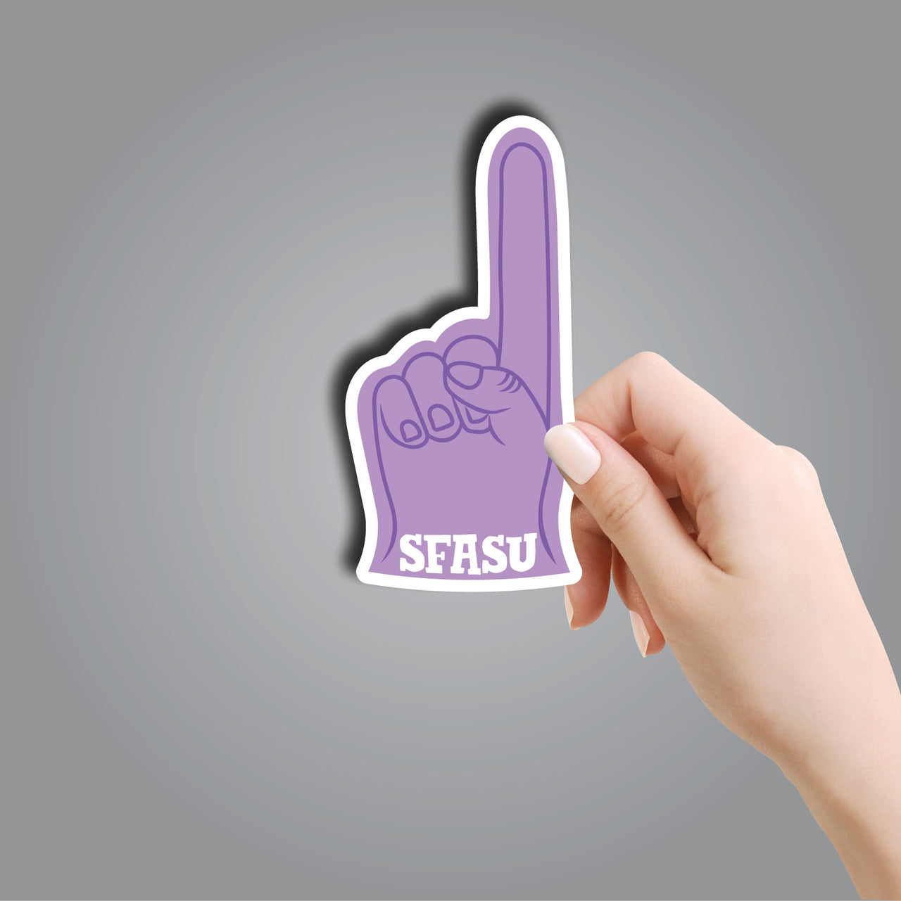 SFASU #1 Foam Finger Sticker