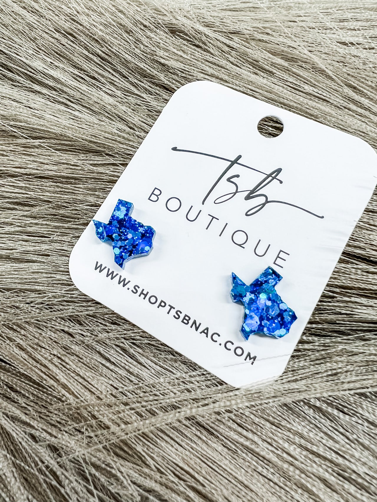 Texas Stud Earrings- Royal Blue