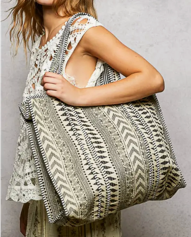 Ava Bohemian Quilted Tote Bag