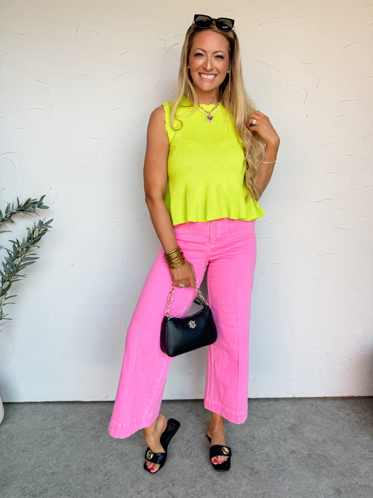 All I Could Want Ruffle Hem Top