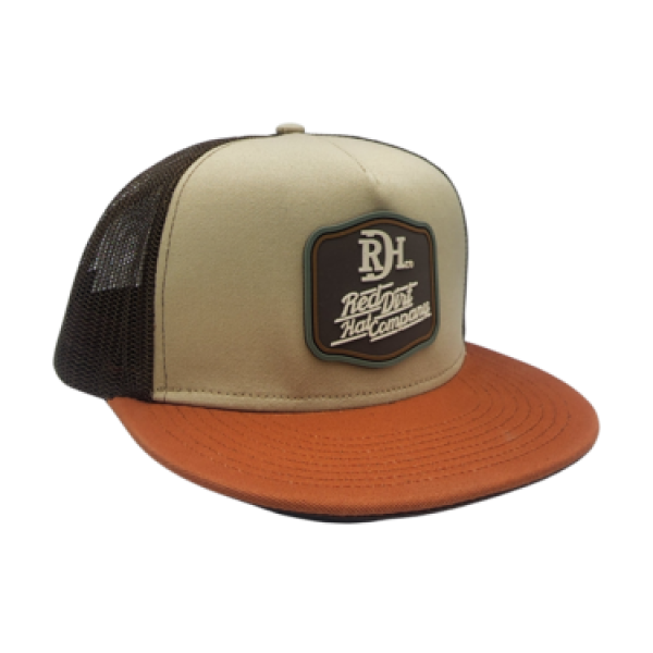 Back County Branded Hat- Orange/Khaki/Coffee