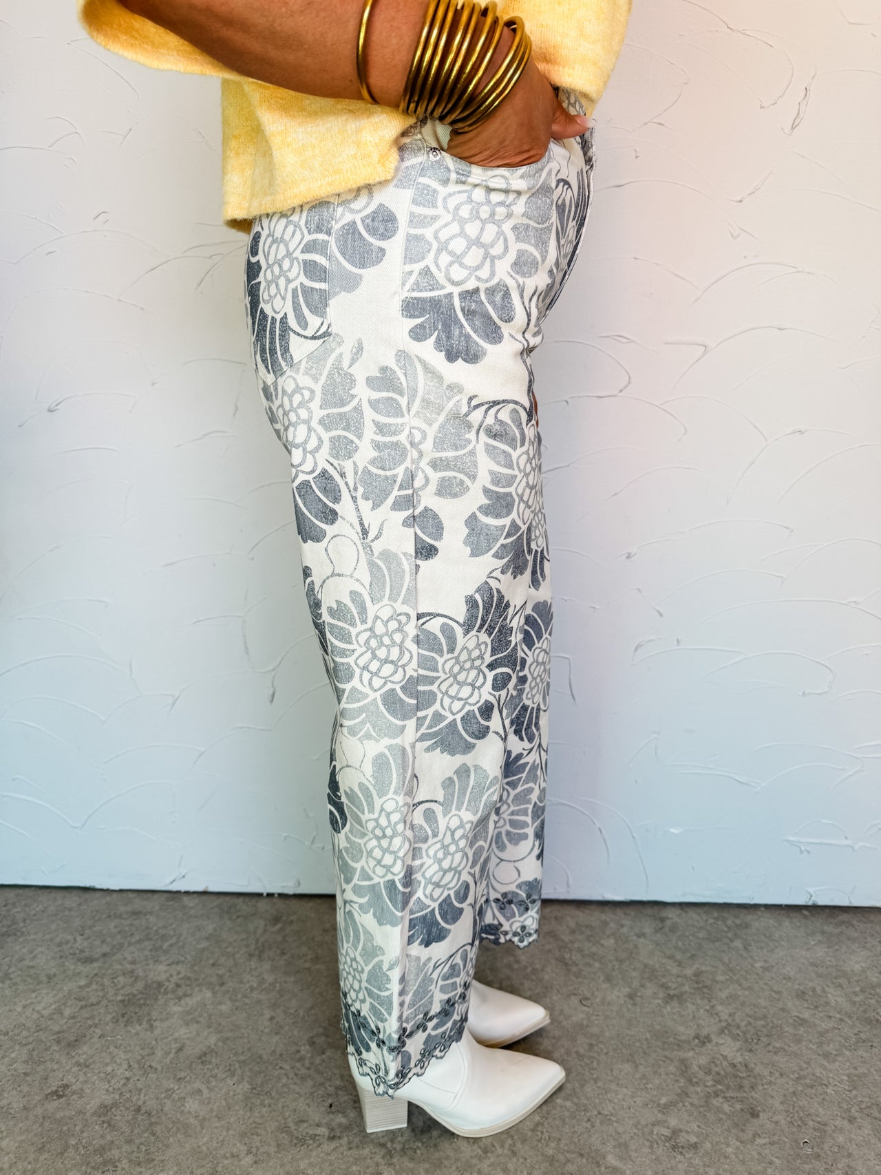 Aim To Inspire Floral Straight Leg Pants