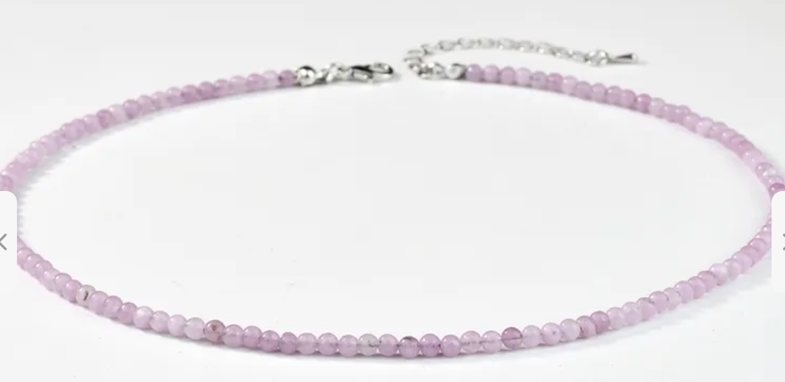 Misty Lavender Ball Bead Necklace