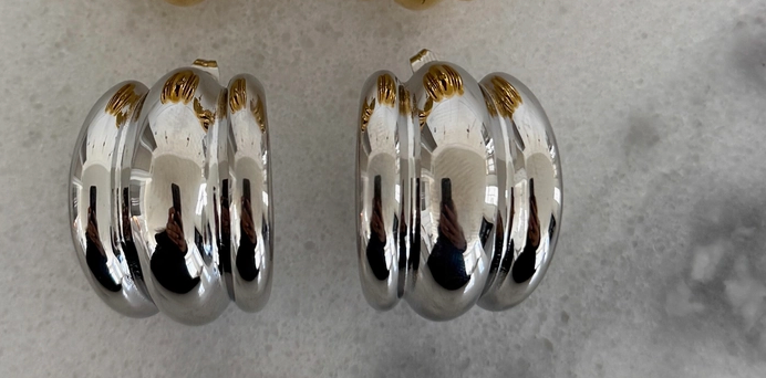 {CP} Bella Hoops- Silver