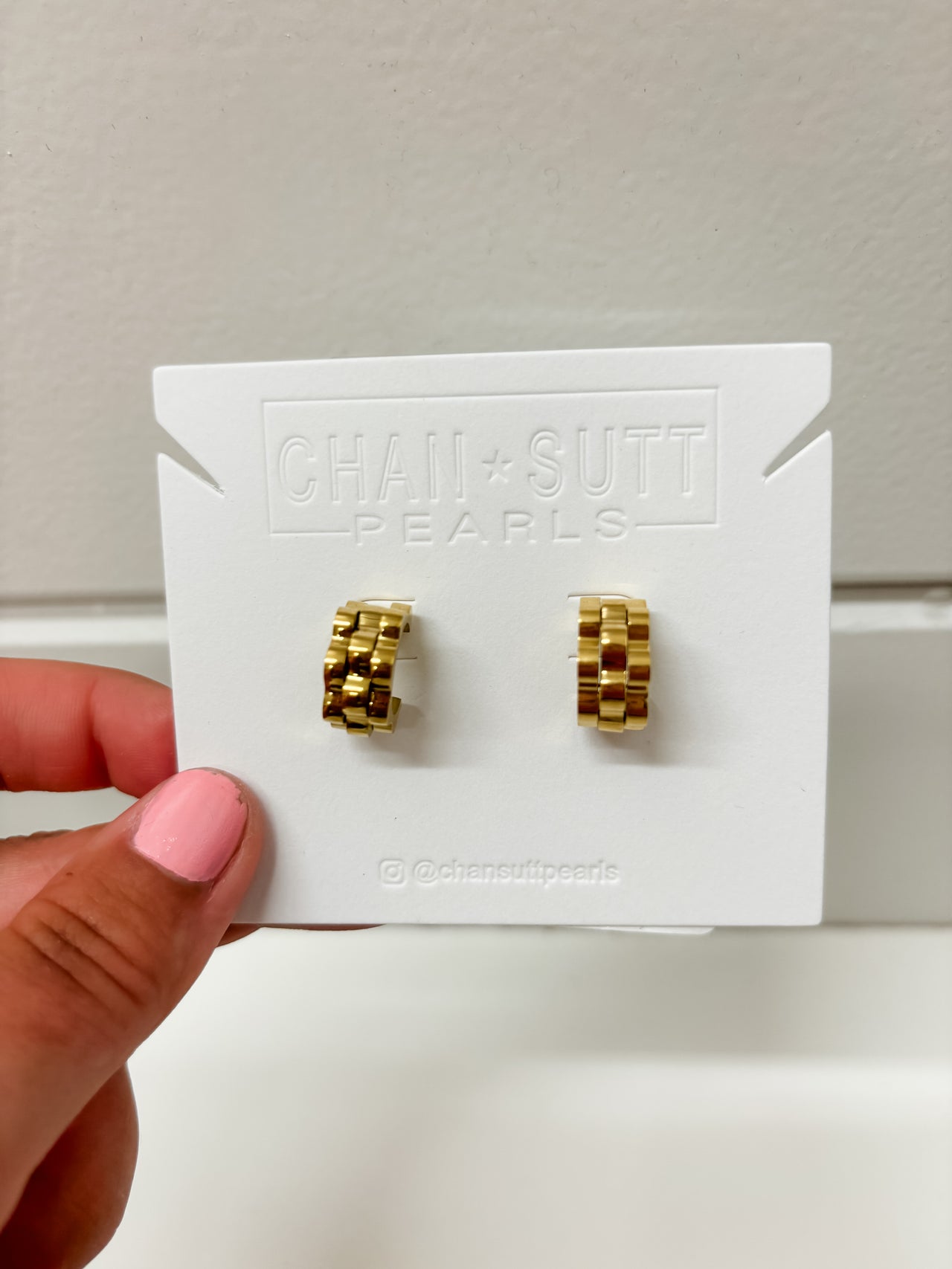 {CP} Small Rolly Earrings- Gold