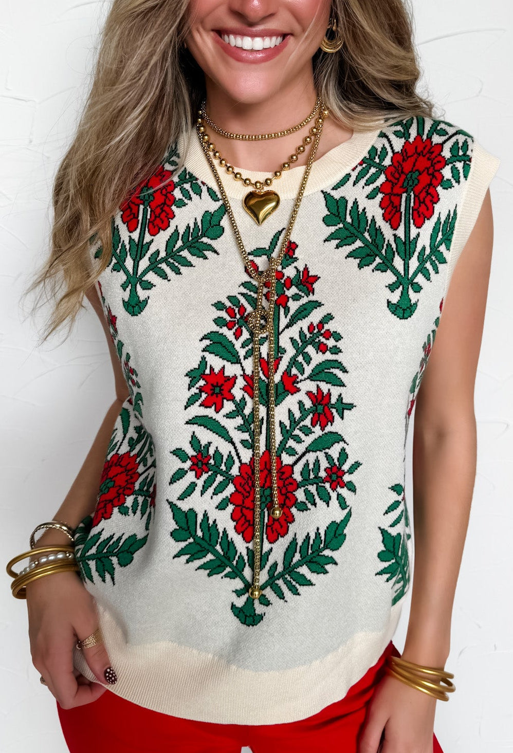 Just For Keeps Cream Crochet Top