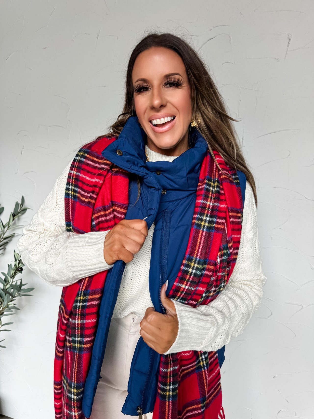 Almost Yours Puffer Vest- Navy