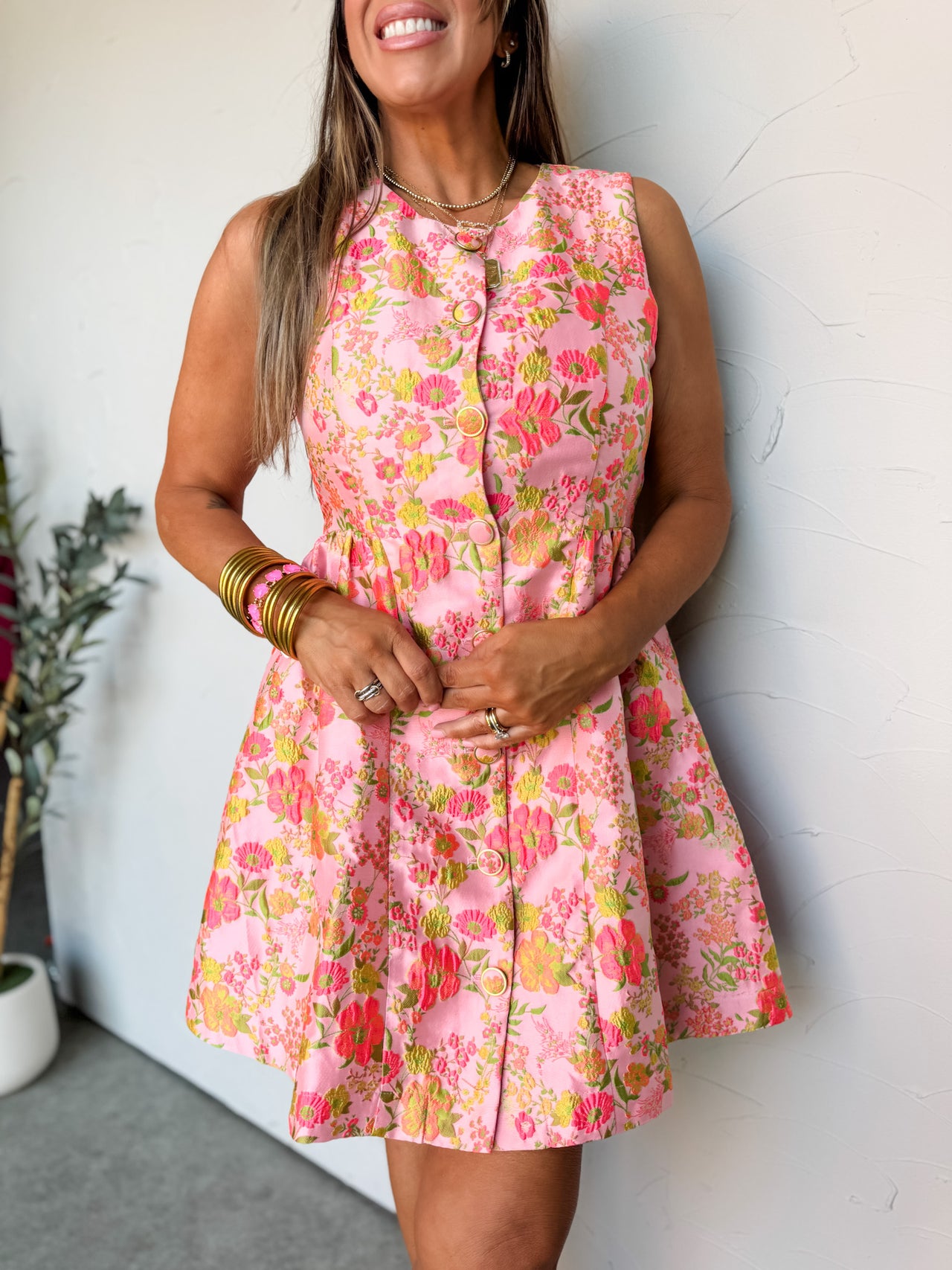 Meadow Whisper Floral Mini Dress