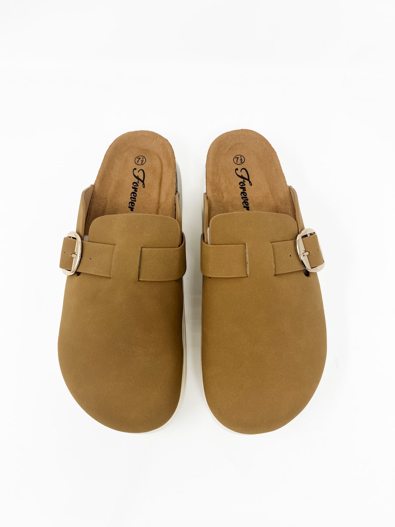 Oaks Platform Clogs- Tan