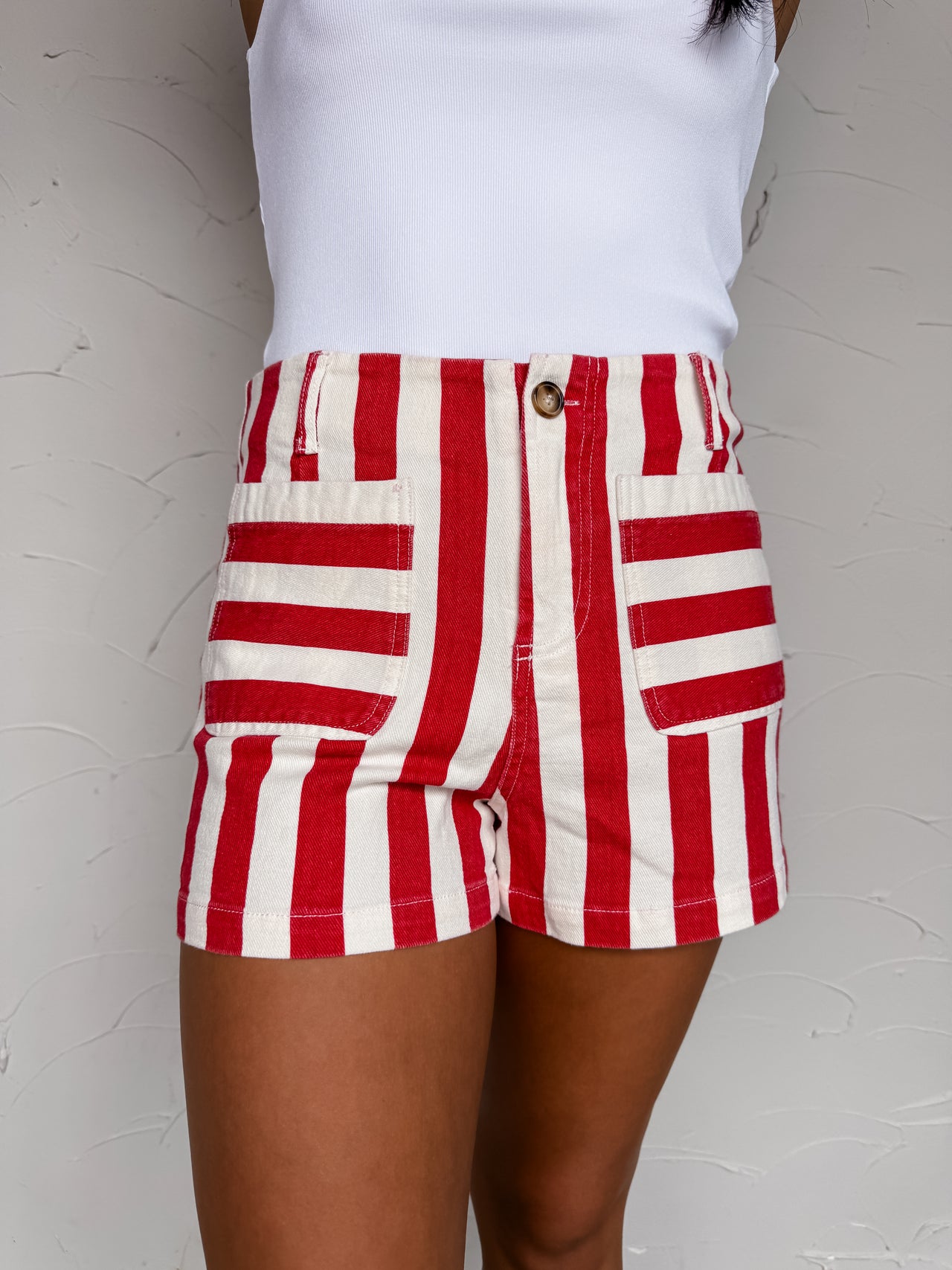 Cool For The Summer Striped Shorts