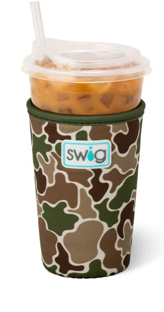 Hunting Camo Iced Cup Coolie( Medium)