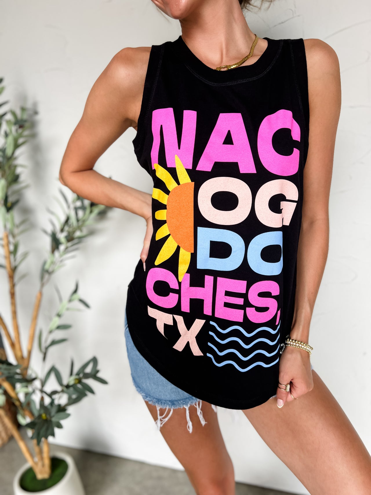 Nacogdoches Sun Tank- Black