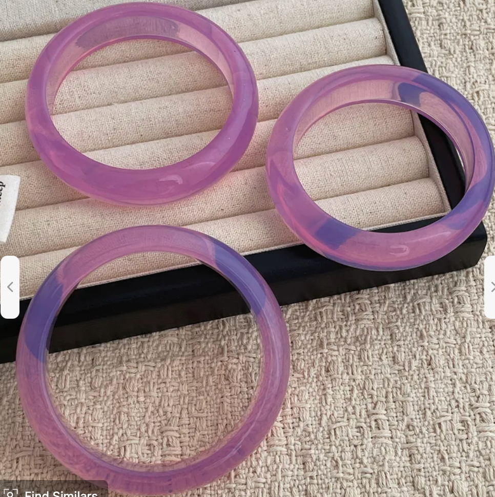Shelby Purple Resin Bangles